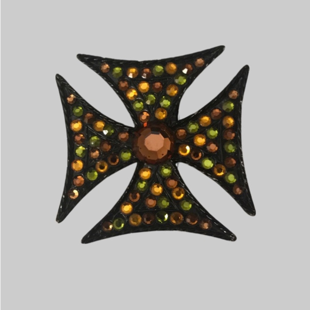 Vintage Maltese Cross Capri Pendant - Picture 5 of 8